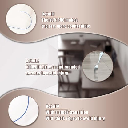 Clear Desk Mat, Desk Protector, Waterproof and Heat-Resistant PVC Round Edge Desk Pad with Non-Slip Backing, Suitable for Home and Office Multifunction Desk Mat, 13.78 x 23.62 Inches - size: 13.8" x 23.6"