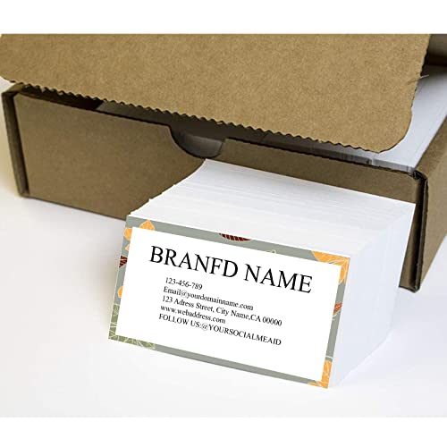 Business Cards Customizable,200 Pcs Premium Custom Cards for Business,Double Sided Personalized 3.5" X 2" Personalized Name Card No Additional Charge - color: Colorful-H