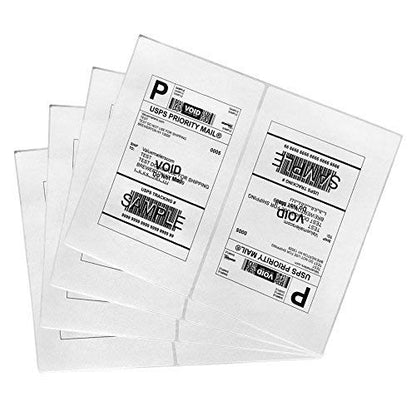 Shipping Label with Rounded Corner, 8.5 x 5.5 Inches Half Sheet Self Adhesive Shipping Address Labels for Laser and Inkjet Printer, 1000 - size: 1000 Labels
