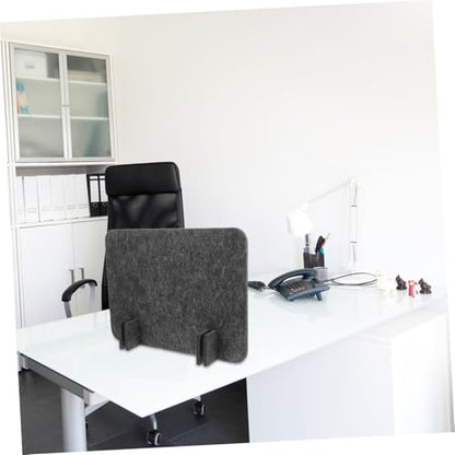 Desktop Privacy Panel Felt Desk Divider for Classroom Office Use Black Grey Portable Noise Reducing Partition Baffle for Student Testing Workspaces