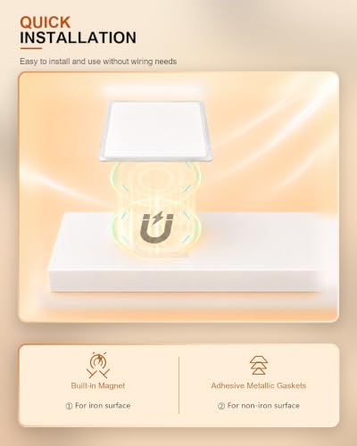 4-Pack 10 Inch Wireless Under Cabinet Lighting, 3 Color Motion Sensor Light - color: White | 3CCT