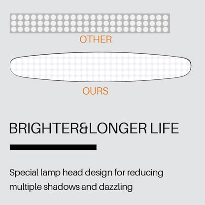 20-Inch LED Desk Lamp with Clamp, 24W 2200LM, Protected Arm, Black | 117 SMD LEDs deliver eye-caring daylight illumination with 4 brightness levels and reinforced dual metal arms - size: BLACK-NonCCT-Protective