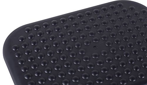 Mount-It Foot Rest Under Desk, 18 x 13 in Adjustable Ergonomic Footrest | 3 Tilt Angles Up to 30 Degrees, Non Slip Foot Stool at Work, Massage Surface, Durable Plastic, Home or Office, Black