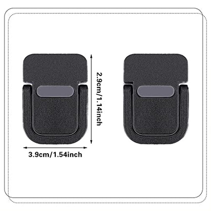 Abeillo 2PCS Portable Keyboard Riser, Self-Adhesive Mini Laptop Stand Invisible Computer Keyboard Stand for Desk, Laptop Feet Compatible with Pro/Air, Lenovo, Surface (Black) - color: Black