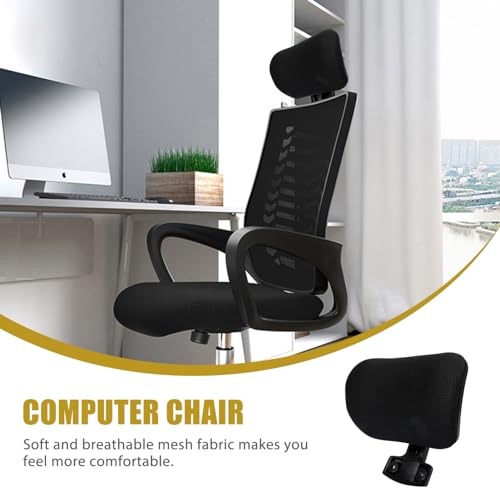 SHERCHPRY Adjustable Office Chair Headrest, Chair Headrest, Lift Head Cushion, Attachment Neck Support for Ergonomic Executive s Black