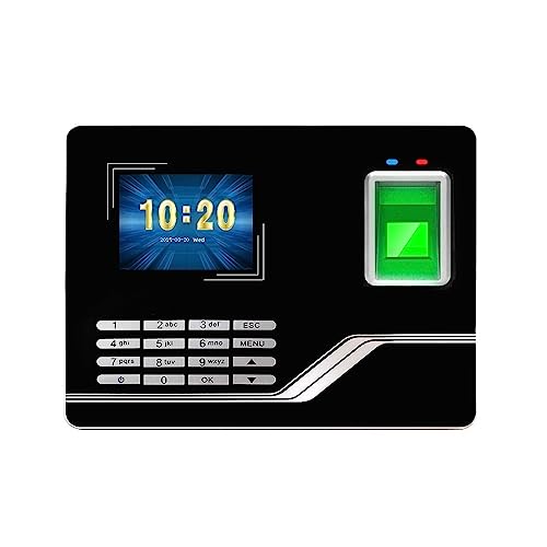 Time Clocks Attendance System Fingerprint USB Password Access Control Office Time Clock Employee Recorder Device Biometric Machine,