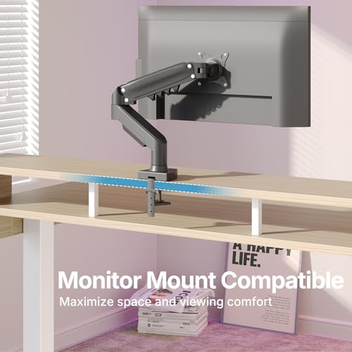 HUANUO 55″ x 26″ Electric Standing Desk with 2 Drawers &24.4″ Large Keyboard Tray, C-Clamp Mount Compatible, Adjustable Computer Desk for Office, Sit Stand Up Desk with 4 Height Presets, Light Walnut - color: Light Walnut, size: 55*26 inch