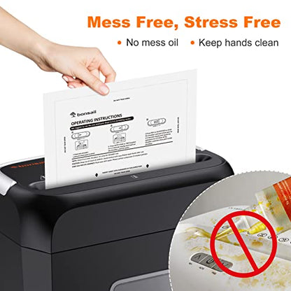Bonsaii Paper Shredder Lubricant Sheets,12-Pack (8.4 x 5.9 inch/piece) - size: 12 PACK