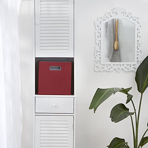 DII Collapsible Polyester Storage Cube, Solid, Lightweight and Durable, Small Square, 11x11x11, Barn Red - color: Barn Red, size: Small Square, 11x11x11"