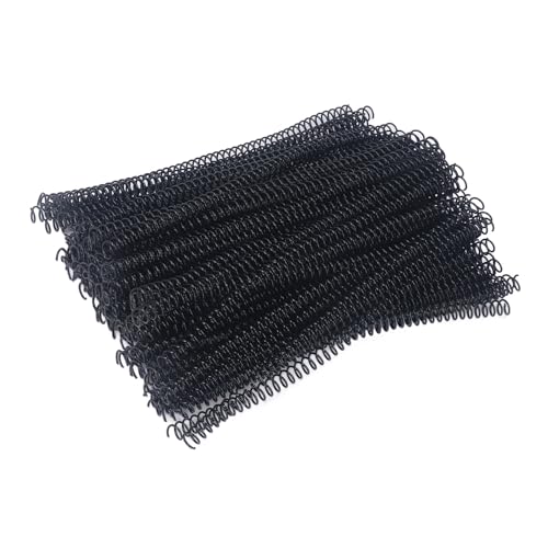 100 Pack Plastic Spiral Binding Coils, 4:1 Pitch 48 Loops for Letter/A4 Size, 360-Degree Rotation for Office School Projects, Suitable for Coworkers (Black, 1/2 Inch (100 Sheet Capacity)) - color: Black, size: 1/2 Inch (100 Sheet Capacity)