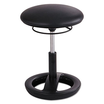Safco Twixt Active Movement Seating Chair, Ergonomic Support, Adjustable Height, Black Vinyl - color: Black Vinyl, style: Desk Height