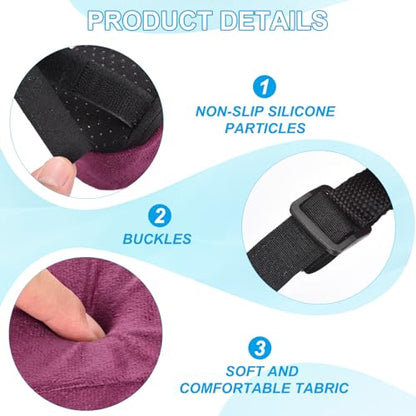 PATIKIL Office Chair Arm Pads, 2 pcs Office Chair Arm Cover Soft Office Chair Armrest Pads Memory Foam Cotton Removable Washable for Desk Computer Gaming, Purple - color: Purple