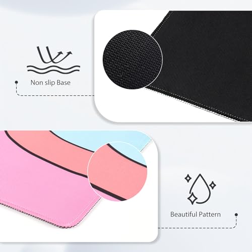 iCasso Desk Mat,XXL Large Mouse Pad for Desk,Colour Topographic - color: Colour Topographic