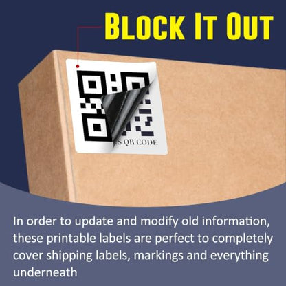 L LIKED 2" x 2" Direct Square Thermal Labels, Perforated QR Code and Barcode Stickers & Compatible with Rollo, Zebra and Other Desktop Printers (1 Roll, 750 Labels) - size: 2"x2"-1 Roll
