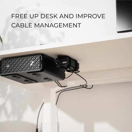 HumanCentric Universal Small Mounting Bracket for Small Devices | Fits Modems, Power Blocks, Mount on Wall or Under Desk, Vertically or Horizontally - size: Small & Micro
