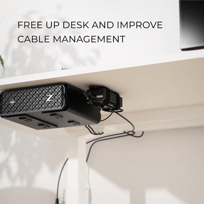HumanCentric Universal Small Mounting Bracket for Small Devices | Fits Modems, Power Blocks, Mount on Wall or Under Desk, Vertically or Horizontally - size: Small & Micro