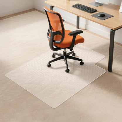 Office Chair Mat for Low Pile Carpet 36" x 48" Convex, Extended Protector