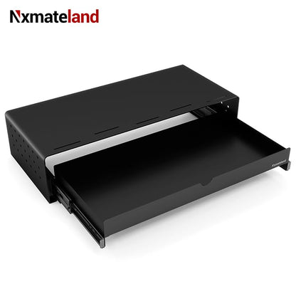 Heavy Duty Metal Monitor Stand, Strong Support Desk Organizer with Drawer