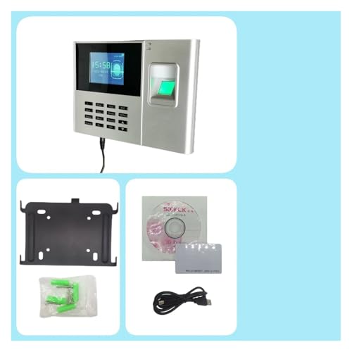 WiFi Option Fingerprint Time And Attendance Machine System Card Employee Electronic Time Clocks For Employees Small Business Management System For Offices, Factories, Hotels, Schools and More(Without - size: Without Battery