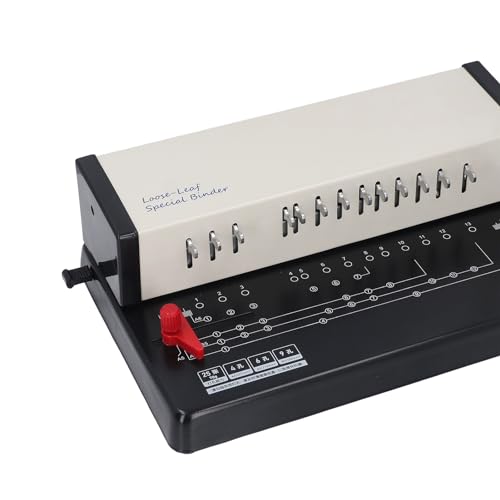 Book Binding Machine Manual Comb Binder with 13 Round Holes Multifunctional Wire Binder for A4 A5 A6 Paper Home Office Use Hardware Plastic