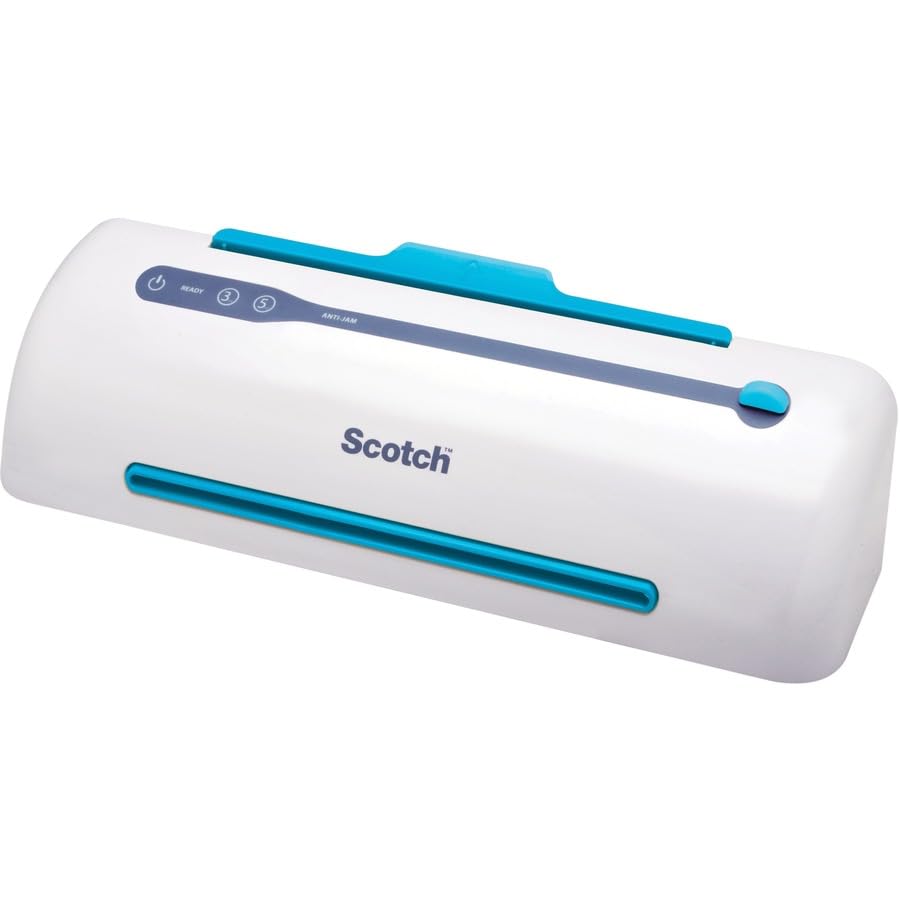 Scotch PRO TL906 Thermal Laminator Machine, 9 Inch | White/Blue, Laminate Recipe Cards, Photos, Documents, For Home, Office, or School Supplies - size: 9 in, style: Laminating Machine
