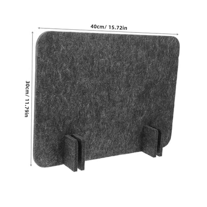 Ergonomic Workspace Divider Soundproof Privacy Panel for Schools Office Black Grey