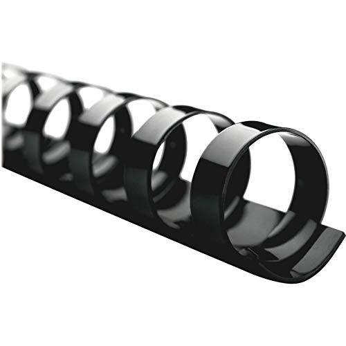 GBC CombBind Binding Spines, 1-0.5-Inch Spine Diameter, Black, 320 Sheet Capacity, 100 Spines (4200010) - size: 100 Pack, style: 1-1/2" Diameter/320 Sheet Capacity
