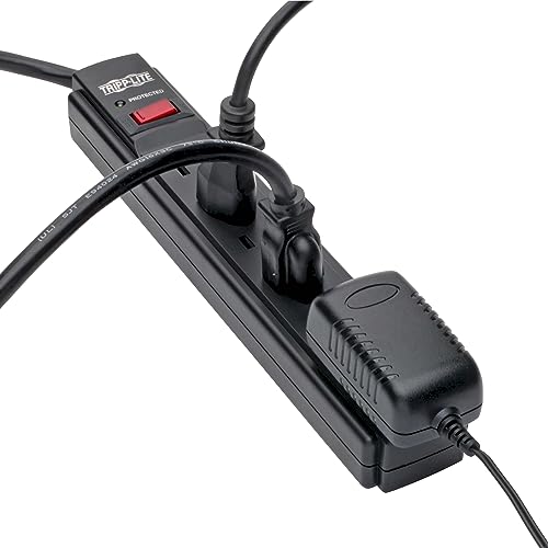 Eaton Tripp Lite TLP606B Black 6 Outlet Surge Protector Power Strip - color: Black, size: 6 feet Cord, style: Standard