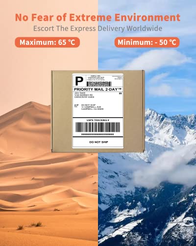 Phomemo 4x6 Thermal Label Printer Paper - 500 PCS Pink 4"x6" Labels Roll Shipping Supplies Labels - Water/Oilproof Stickers - Permanent Adhesive Thermal Shipping Label for Ship Packages - color: Pale Pink, size: 4x6*500