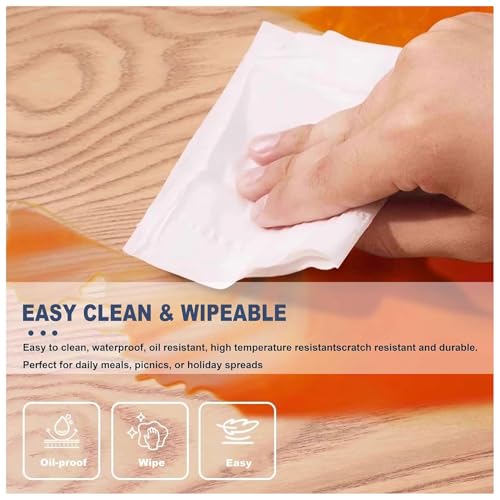 Clear Plastic Table Protector 13.4"x57.4", 1.5mm Thick, Non-Slip Waterproof Pad for Dining Table, Kitchen Countertop - size: 13.4" x 57.4"
