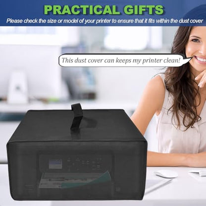 Printer Cover for Brother Work Smart MFC-J1360DW Printer(Black) | Cover for Brother MFC-J1360DW/MFC-J1010DW Printer, Heavy Duty Waterproof Dustproof Anti-static Printer Protective Cover Case - color: Black