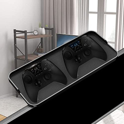 TETVIK TV Screen Top Shelf Monitor Shelf Adjustable Computer Screen for Office Desk,Cellphone Stand,Media Box, Game Console,Router 11.8x4.7 inch TV Tray Stand Mount Storage Organizer Bracket 1 Piece