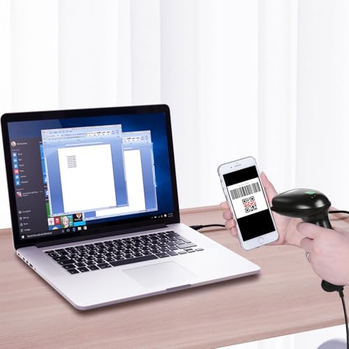WoneNice 2D USB Barcode Scanner for Mobile Payment & POS