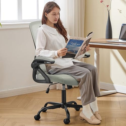 Ergonomic Office Chair Desk Chair with Adjustable Lumbar Support - color: Dark Gray