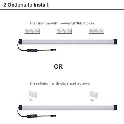 Dimmable Under Cabinet Lighting, Color Temperature Changing LED Light Bar, Daylight to Warm White Lights, Remote Control Lamp for Desk, Counter, Closet, Room, Shelf (12 Inch) - size: 12 Inch