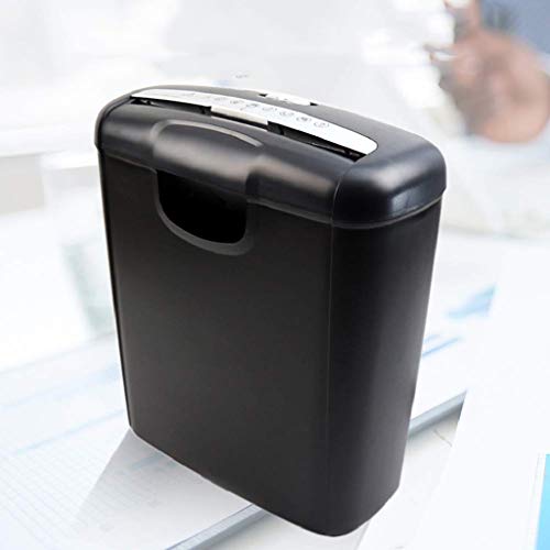 Mini Paper Shredder- Shredders Small Office Shredder Home Electric Strip Black Automatic Feed