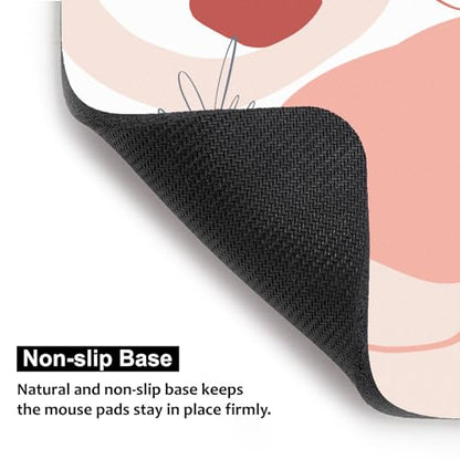 Audimi Small Mouse Pad 6 x 8 Inch, Mini Mouse Pad Thick for Laptop Wireless Mouse Home Office Travel, Portable & Washable (Cute Rose) - color: Rose