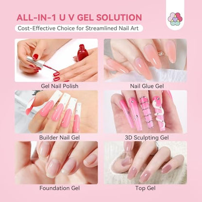 SAVILAND Gooseneck U V Light for Nails Flash Cure Gel Lamp with Desk Clip | 10s fast curing, LED UV dual light, Salon grade, Manicure use, Gel nail polish & nail tips curing tool, Pink - color: Pink
