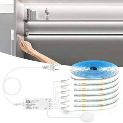 Under Cabinet LED Lighting kit 6 PCS 6500K White LED Strip Lights - color: White, size: 6.56Ft