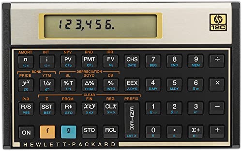 HP 12C Financial Calculator + WYNGS Protective Case Black