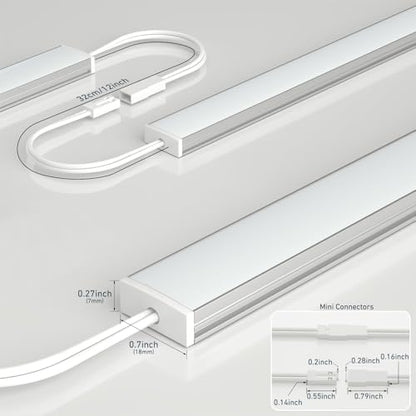 Under Cabinet Lighting Plug in. 3 PCS 12 Inches Likable Slim Bright Light Bars. Dimmable 14W Under Cabinet Lights for Kitchen Over Counter Coffee Station Shelf Closets Warm White 3000K - color: Warm White 3000K, size: 3 Light Bar