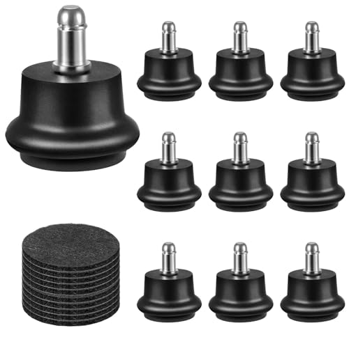 Bell Glides Replacement Office Chair, Castors Wheels Stopper Chair Feet - style: Short Fixed Feet-10PCS