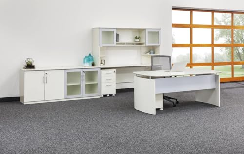 Safco Mayline MNFFTSS Medina Freestanding Mobile File Pedestal FF, Textured Sea Salt Laminate - color: Textured Sea Salt, style: 2 Drawers