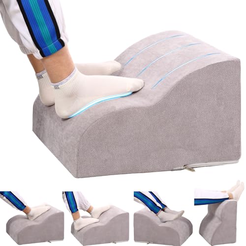 Foot Rest for Under Desk at Work.Multifunctional 3-Tier Foot Stool | With Washable Footrest.For Under Desk,Office Chair Gaming Chair & Sofa,Leg Elevation Pillow,supports Posture-Light Grey - color: Light Grey