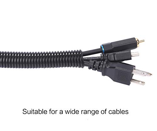 Alex Tech 100ft - 1/2 inch Split Wire Loom Tubing - Black - color: Black, size: 1/2"-100ft