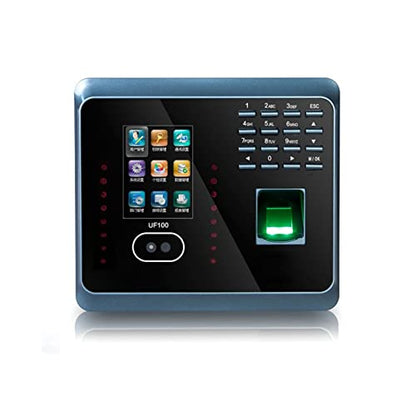 Time Clock, Time Clock UF100plus Face Fingerprint Attendance Machine WiFi Biometric Attendance Machine Time Card Machine for SMEs for Business, Office