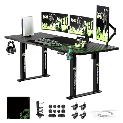 X-Win 71" Electric Standing Desk, 4-Leg Height Adjustable Gaming Desk - size: 71 inches - Standard