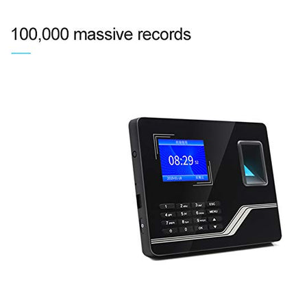 Punch Card Machine Intelligent Biometric Fingerprint Password Attendance Machine Employee Checking-in Recorder 2.8 inch TFT LCD Screen Time Attendance Clock,Portuguese - size: Portuguese