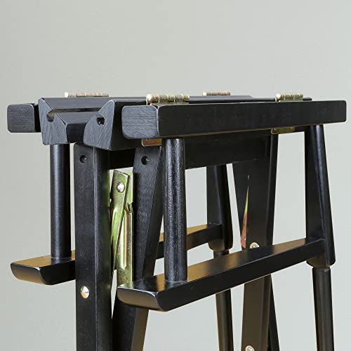 Casual Home 18" Director's Chair Black Frame-Olive Canvas - color: Black Frame/Olive Canvas, size: 18" - Classic Height, style: Black Frame
