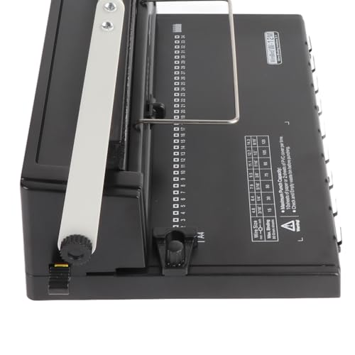 Wire Binding Machine for Office, 34 Hole Square Punch | 12 Sheet Punch Capacity, 3:1 Pitch Compatible, Ergonomic Two Handle Spiral Coil for School Print Shop Home
